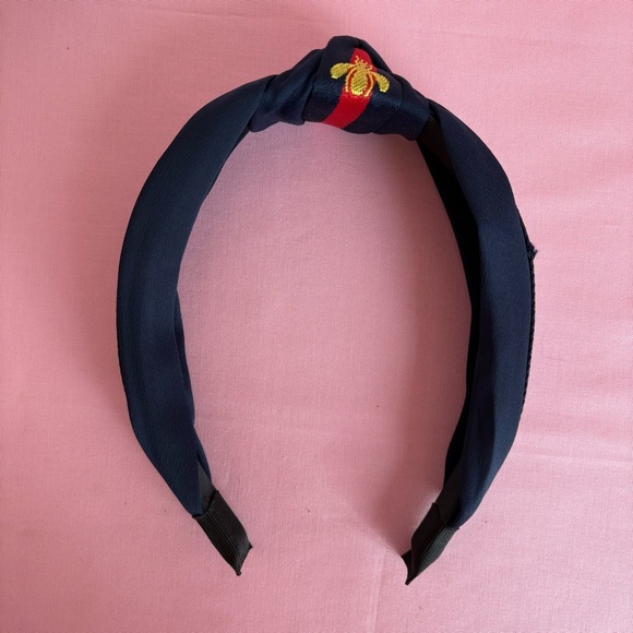 Fashion Bee Navy Blue and Red Headband NEW - Picture 2 of 3
